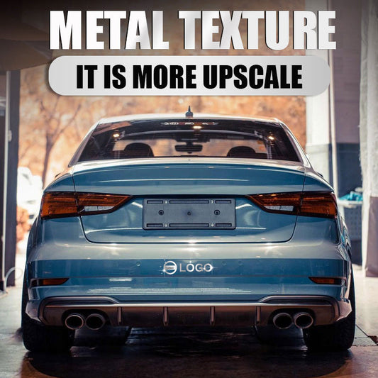 Metallemblem bil modifierad klistermärke