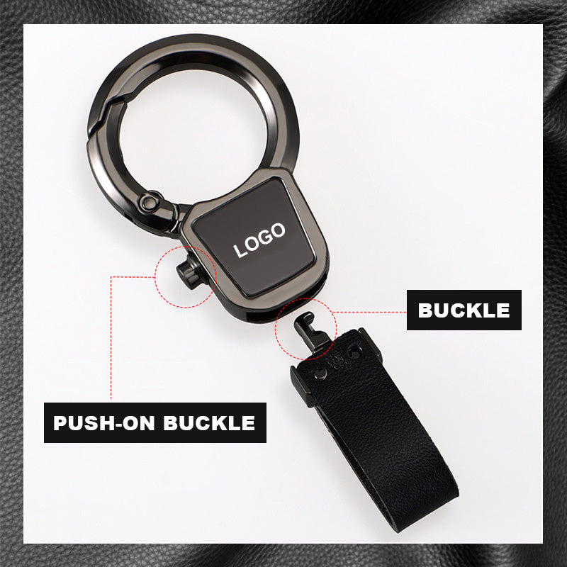 Nyckelring för bil i metall med clips