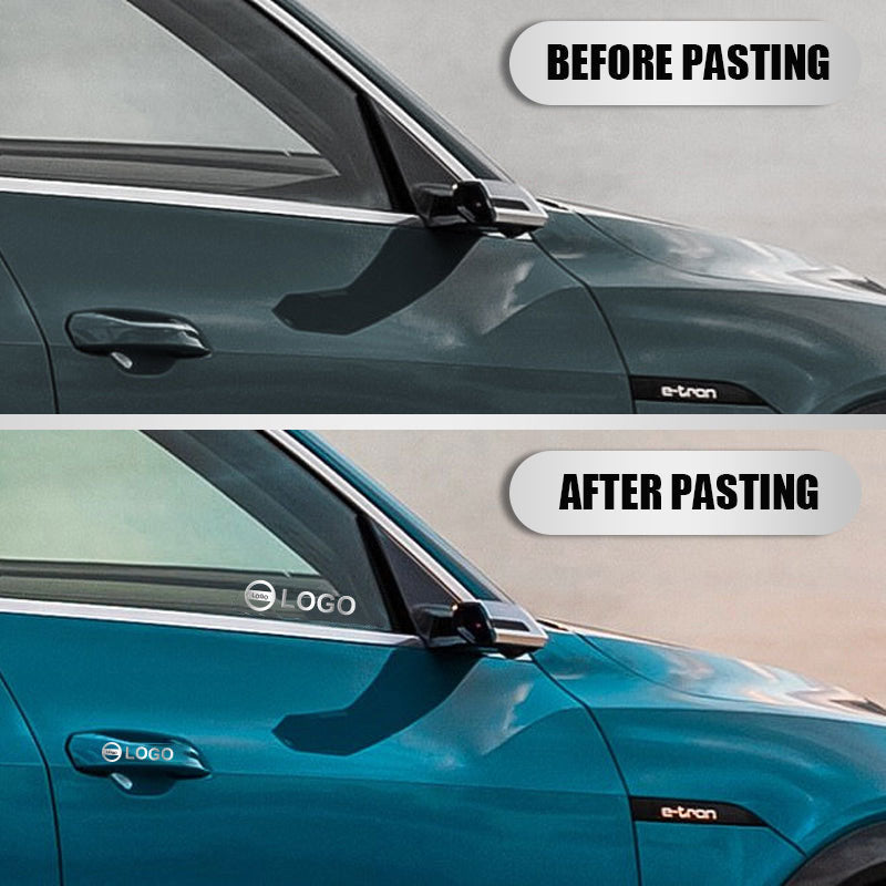 Metallemblem bil modifierad klistermärke