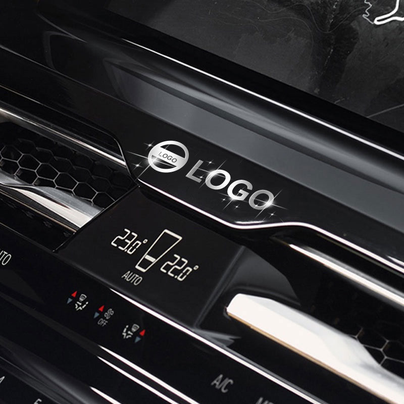 Metallemblem bil modifierad klistermärke