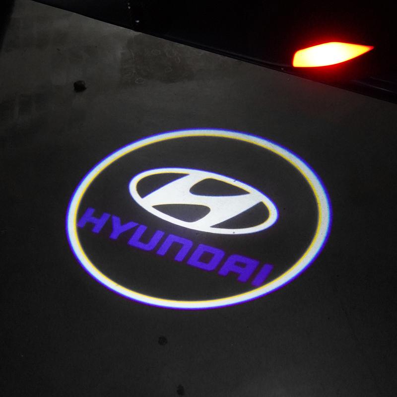 Trådlösa LED-projektorlampor för bildörra