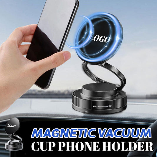 🚗✨Magnetisk vakuumkoppshållare för telefon (anpassningsbar billogotyp)