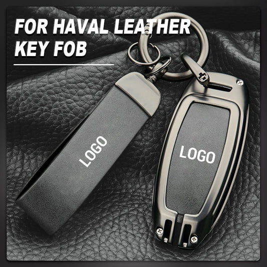 Nyckelring i läder för Haval