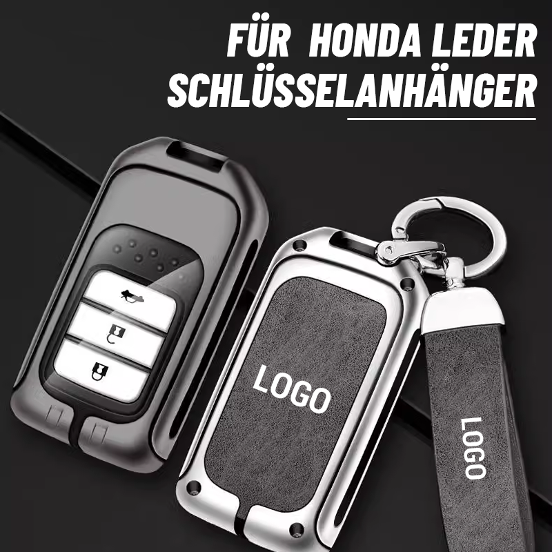 Nyckelring i läder för Honda