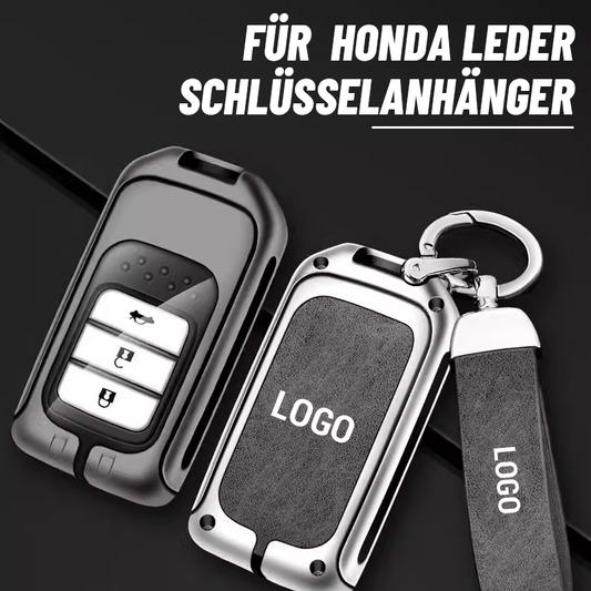 Nyckelring i läder för Honda
