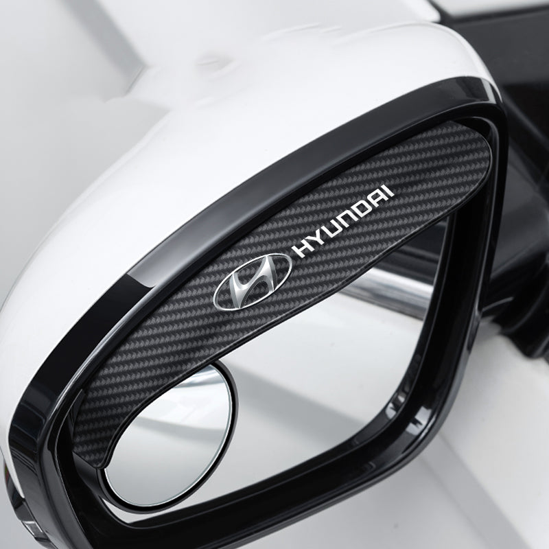 🔥Hett säljande🔥 Bilbackspegel Liten rund spegel Regnögonbryn (2 ST)