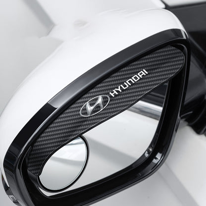 🔥Hett säljande🔥 Bilbackspegel Liten rund spegel Regnögonbryn (2 ST)