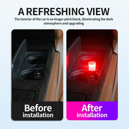 Mini USB LED-lampa för bilinteriör och atmosfär Dekorativ lampa