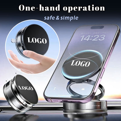 🚗✨Magnetisk vakuumkoppshållare för telefon (anpassningsbar billogotyp)