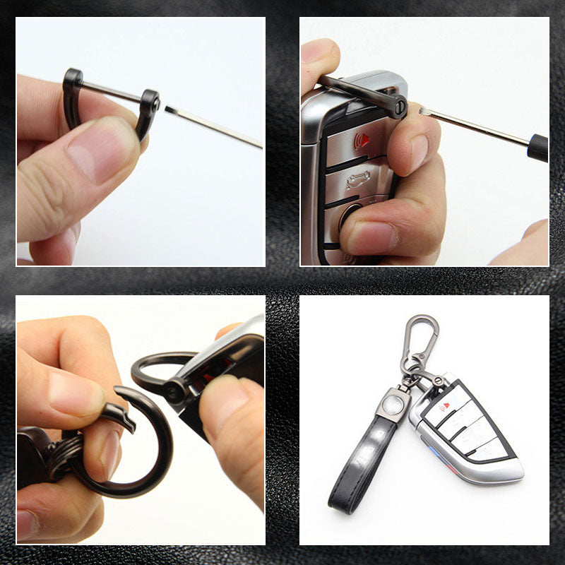 Nyckelring med logotyp i legering