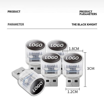 Mini USB LED-lampa för bilinteriör och atmosfär Dekorativ lampa